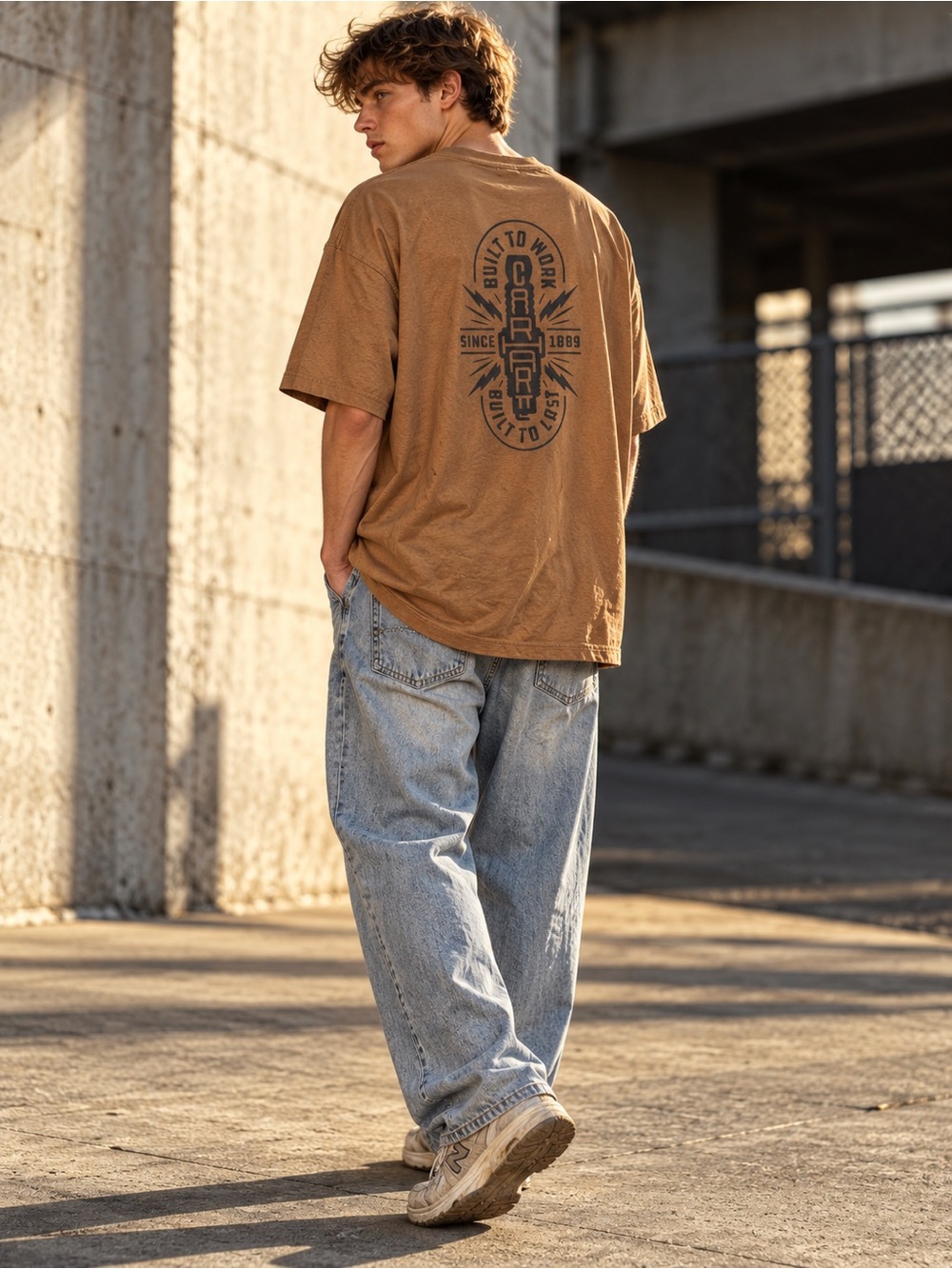Carhartt Men's Short Sleeve Graphic Tee in Brown